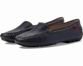 Smooth Cushion Marc Joseph New York Manhasset Loafer Women's  Navy Leather Shoes ZOGG1006