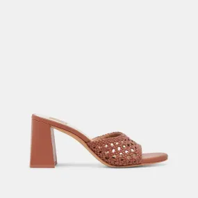 MARGOE HEELS COGNAC WOVEN STELLA quick dry Chic Vibes