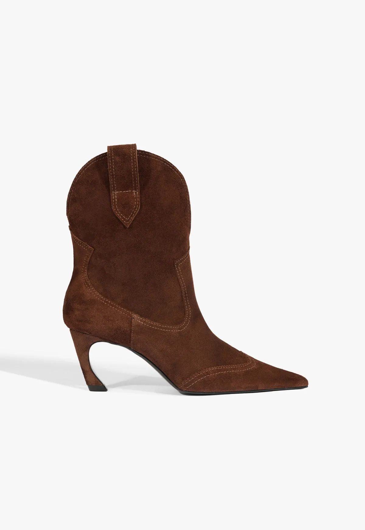 Maryann Curve West Suede Bootie True Fit