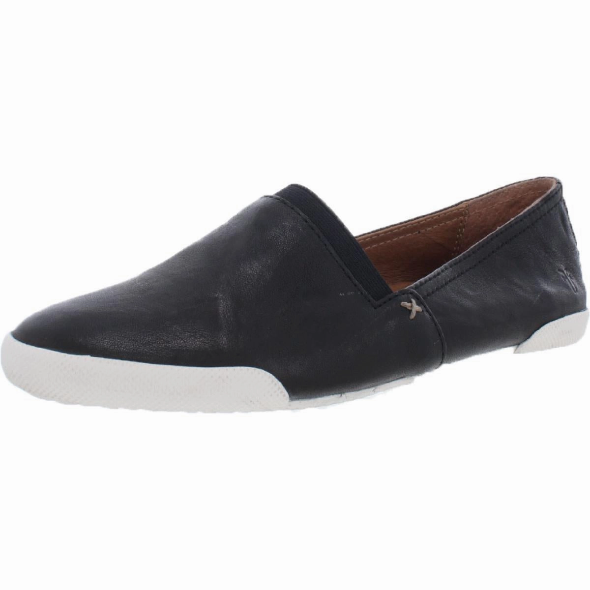 Melanie Womens Leather Slip On Flats Art Mood