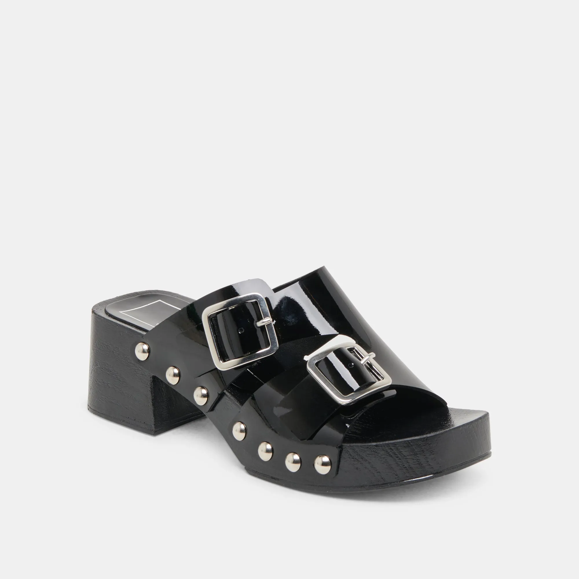 MELODY HEELS BLACK LEATHER Flexible Soles Comfortable foot wrap