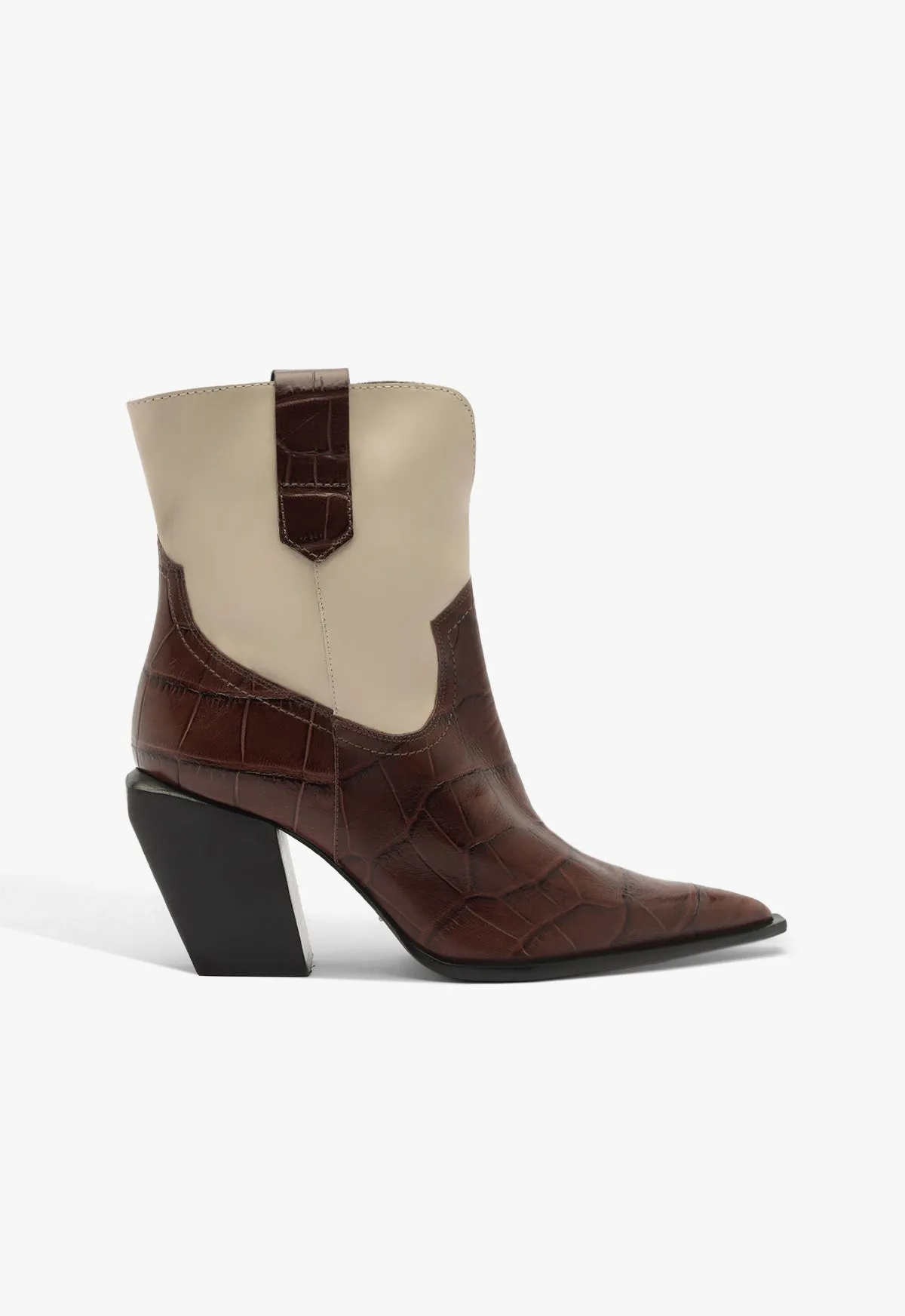 Memphis Croc Bootie Luxury Vibe Open Toe