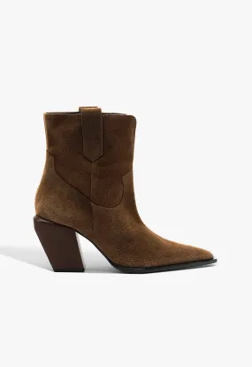 Memphis Suede Bootie Anti Slip Feature Soft Cushion Heels