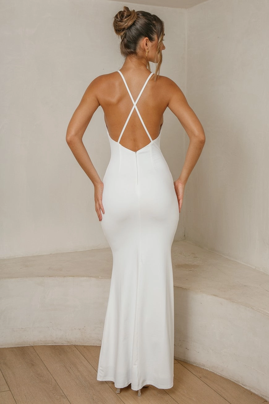 Mercer Dress - Ivory Slim-fit