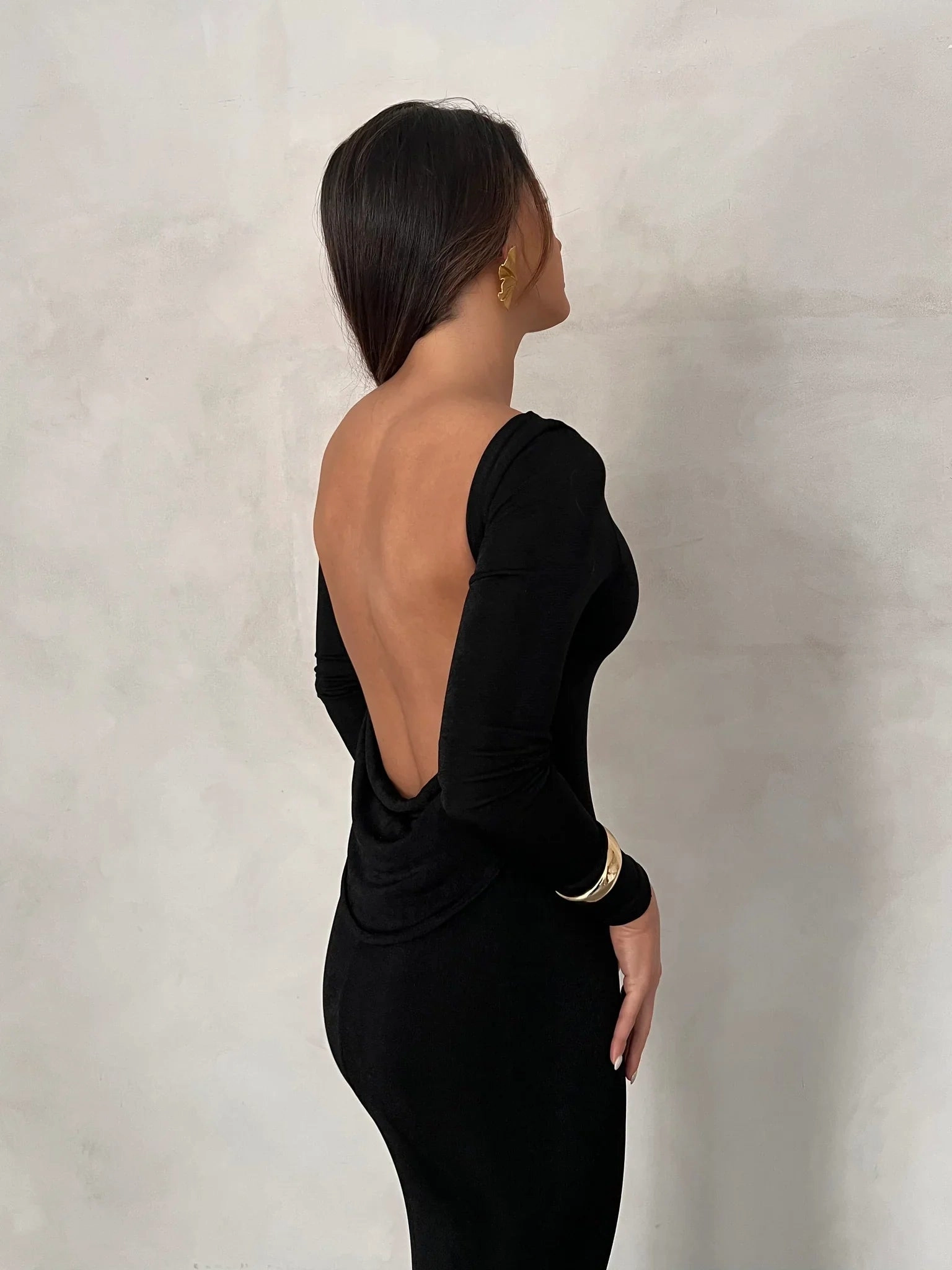 Classic and Modern Pure Shape Mia Gown - Black