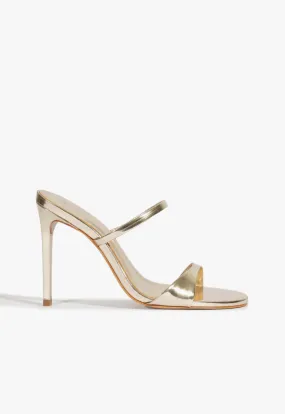 Jessica Mule Metallic Sandal Sophisticated Shoes