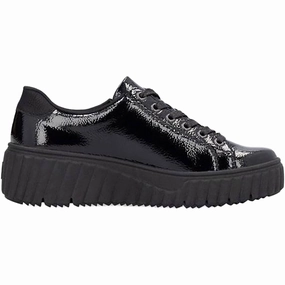 Versatile Footwear Women's Crashlack Patent Leather Shoes In Nero/schwarz/black