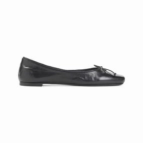 Black Lamb Leather Charlotte Ballerina Sale Mood Everyday Cushioning