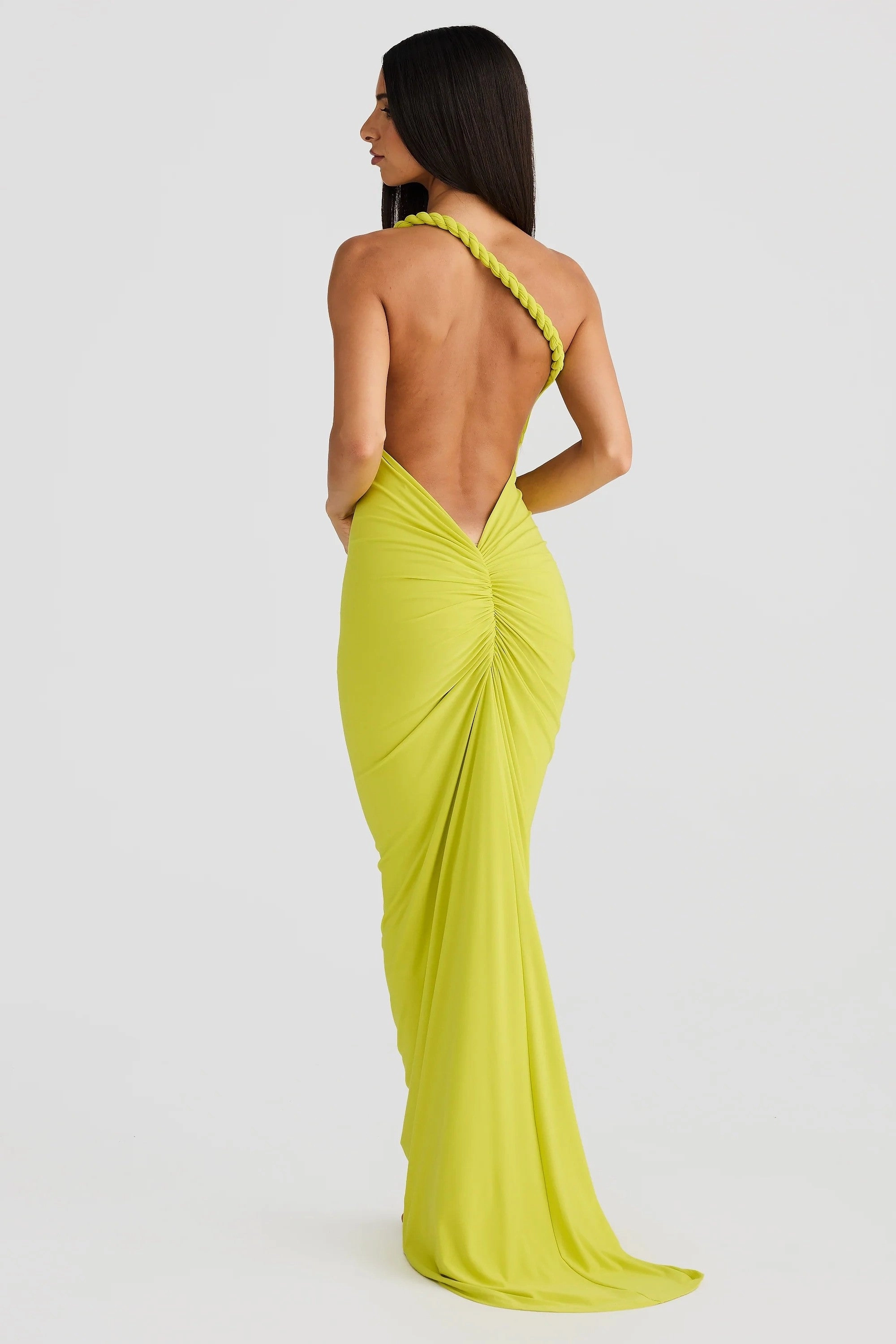Morning Wear Maia Multi-Way Gown - Chartreuse
