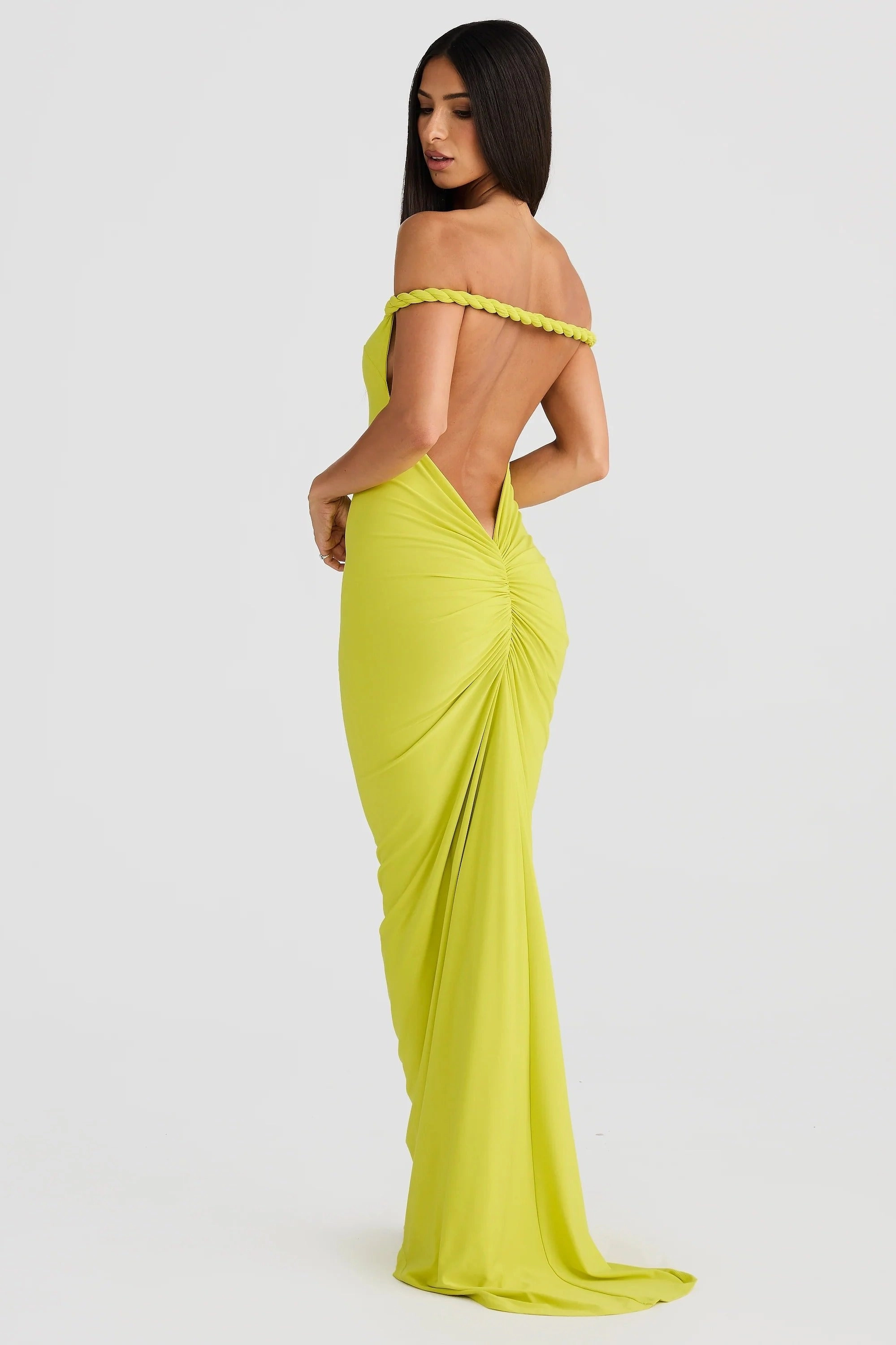 Timeless Fashion Easy Layering Piece Maia Multi-Way Gown - Chartreuse