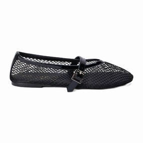 Women's Nolita Mesh Flat Shoes In Black Trail Mood Camp Glow