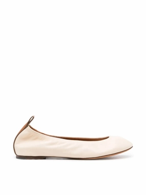 The Nappa Leather Logo Ballerina Flat All-Purpose Comfort
