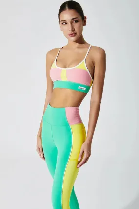 Mona Colorblock Bra - Pastel Turtleneck Shape retention seams
