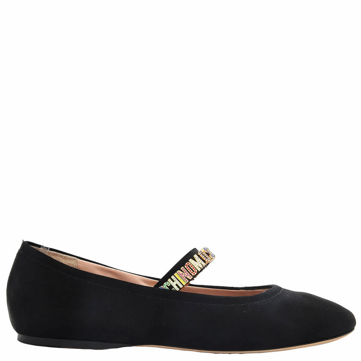 Moschino Mini Logo Lettering Ballet Flats Design Mood Elegant Footwear