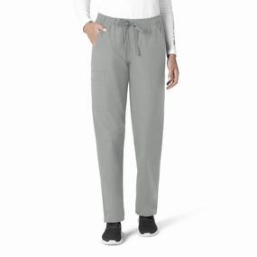 Fade Resistant Dye MoistureWickingLining Carhartt Force Essentials Unisex Elastic Waist Cargo Scrub Pant - Grey