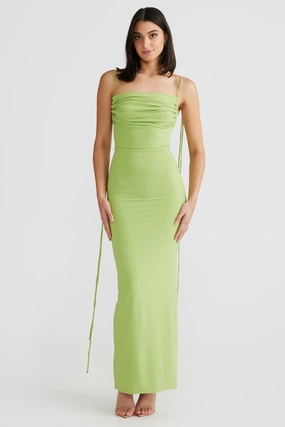 Classic structured dress Natali Multi-Way Dress - Lime