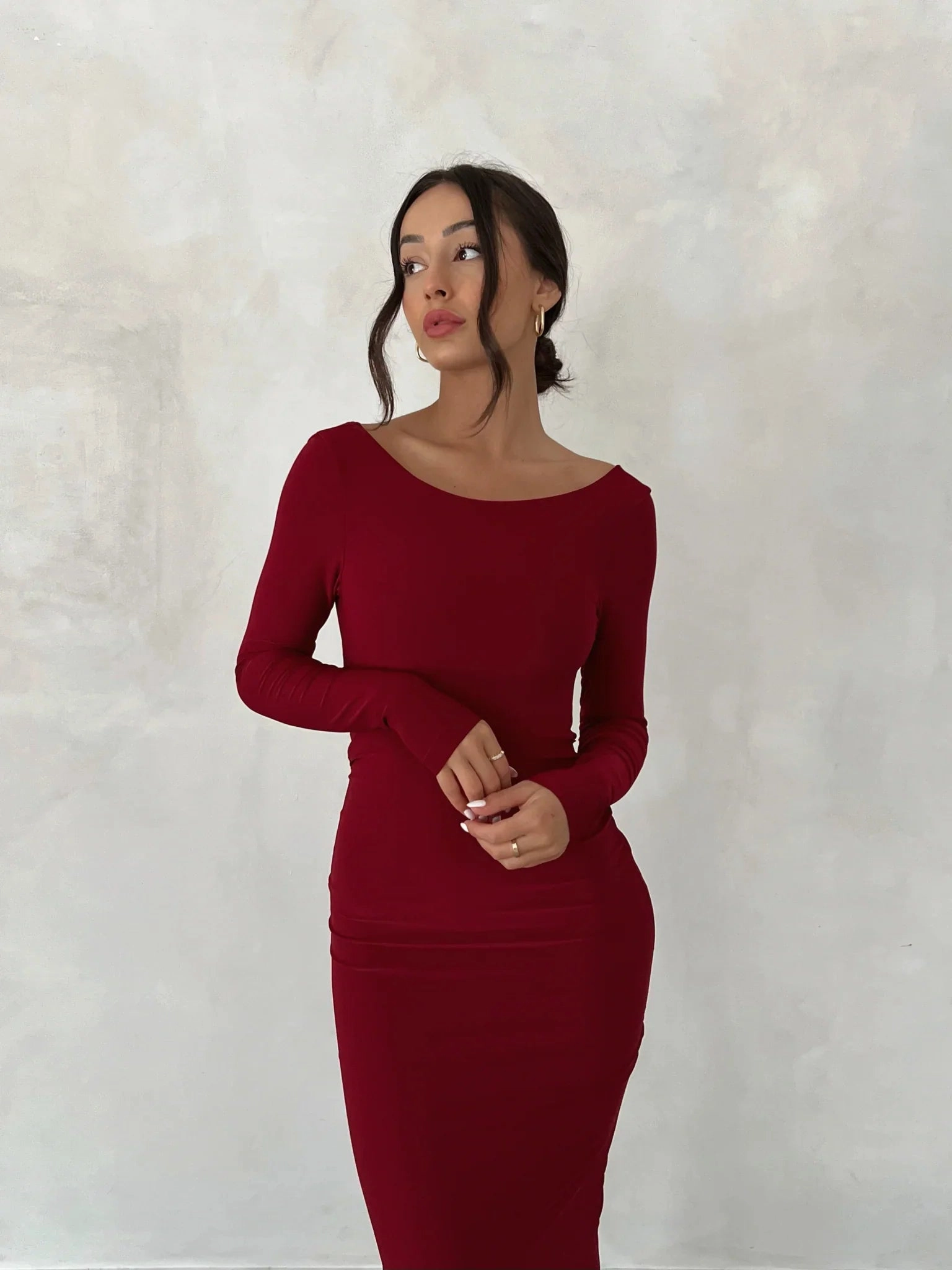 Natalia Gown - Wine (PREORDER) Relaxed Wear