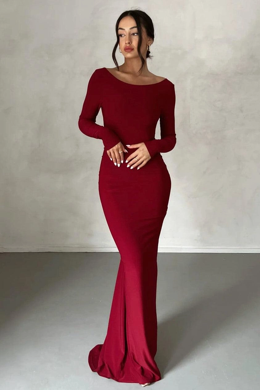 Natalia Gown - Wine (PREORDER) boho vibe