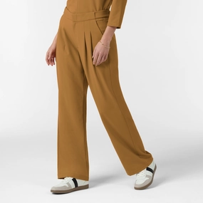 Seasonal Basic ripstop fabric BLK Edit Women's Wide Leg Scrub Trouser - Auburn