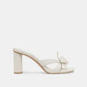 Tuxedo Party Shoes Timeless Footwear NIKIL HEELS WHITE LEATHER
