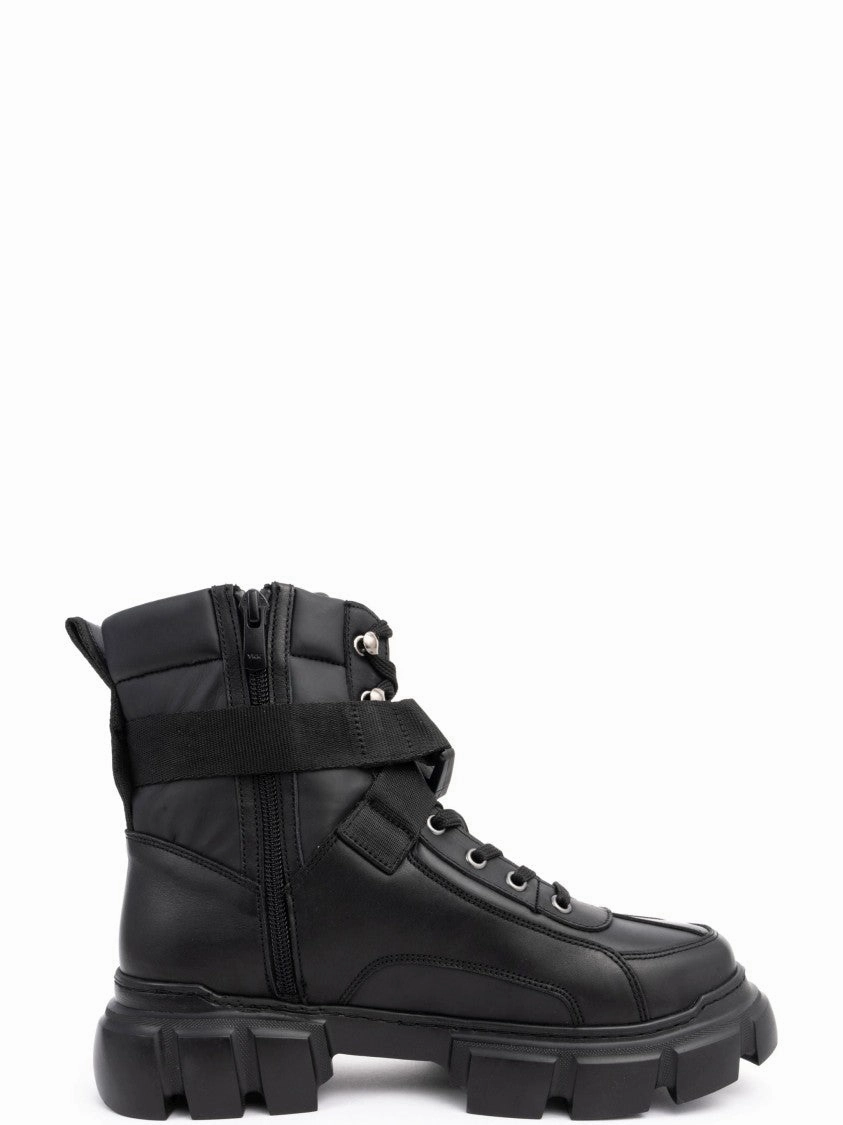 Chunky Sole Ankle Boots With Lace-Up Detail Shop Street All-day style