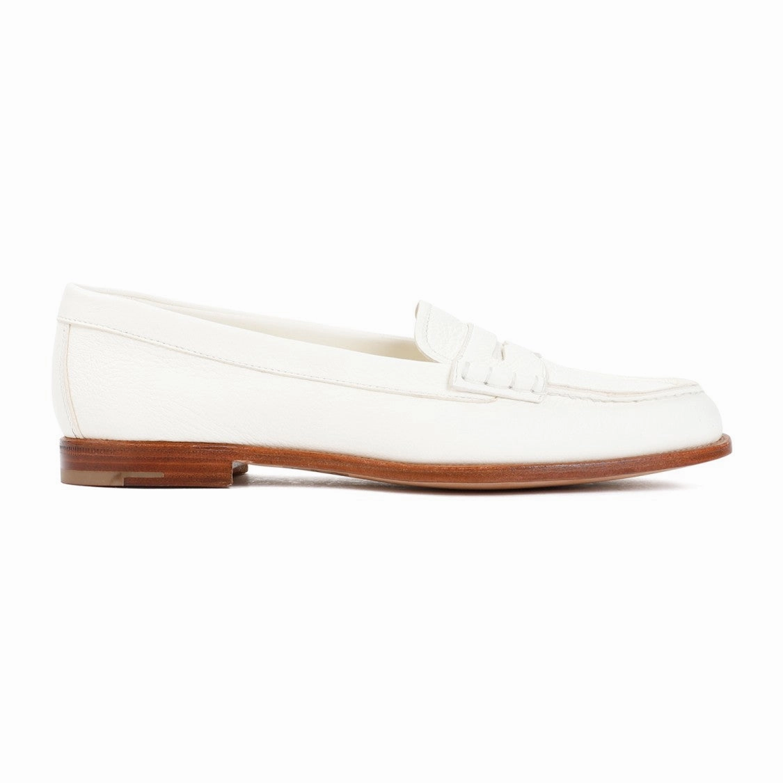 Kara 2 Ivory Deer Leather Loafers Moon Night