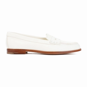 Kara 2 Ivory Deer Leather Loafers Moon Night