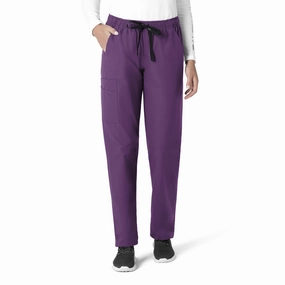 Carhartt Force Essentials Unisex Elastic Waist Cargo Scrub Pant - Eggplant Light Fit