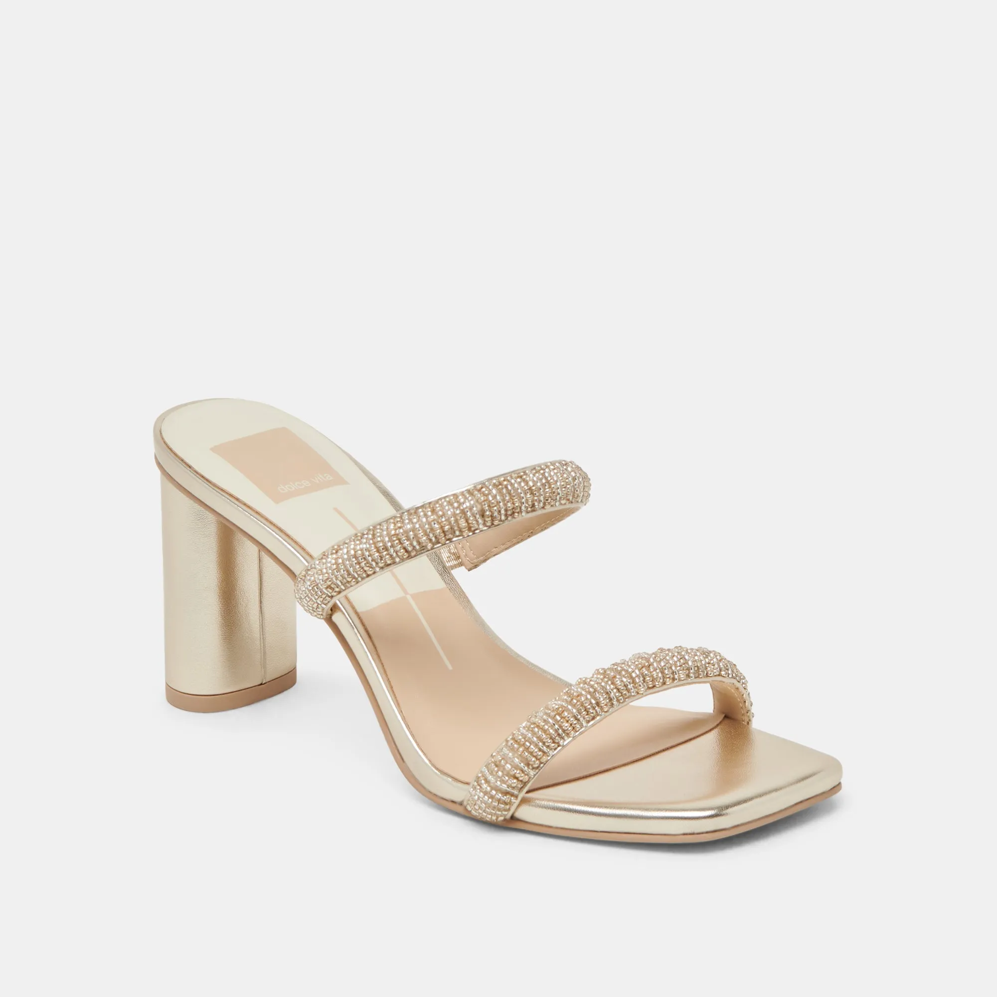 NOLAH HEELS GOLD MULTI BEADS Vintage Vibe