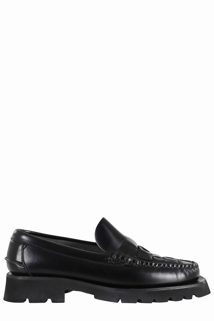 Guest Side Patent Shine Nombela Sport Braided Leather Loafer