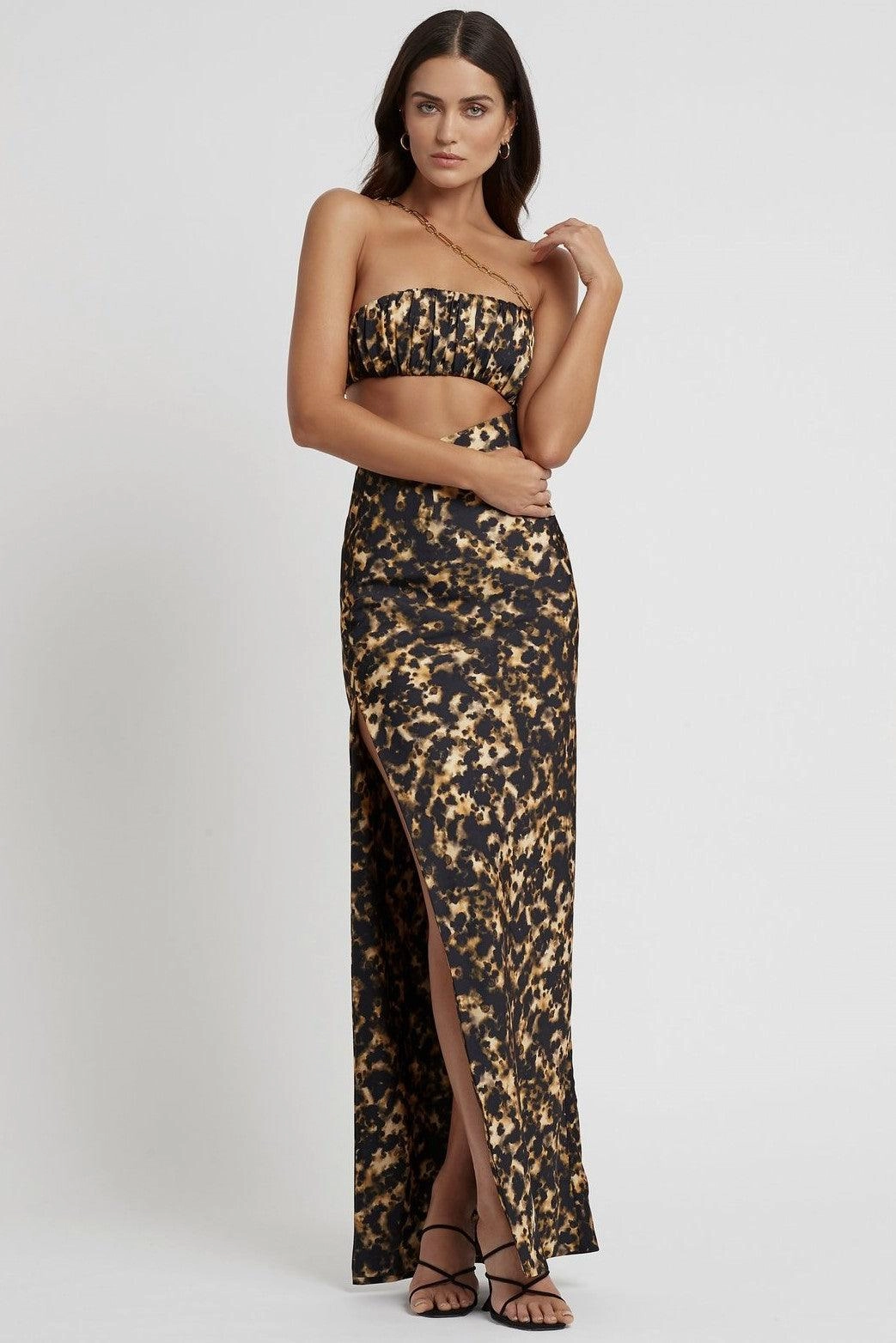 Talia Dress - Honey Ink Print Light And Airy Versatile Edge