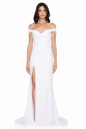 Nookie Chicane Gown - White Fashionable Cut