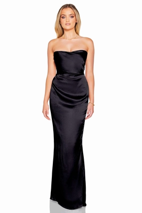 Chic Spirit Nookie Emelie Strapless Gown - Black