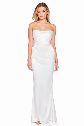 All-Purpose Wear Nookie Emelie Strapless Gown - White