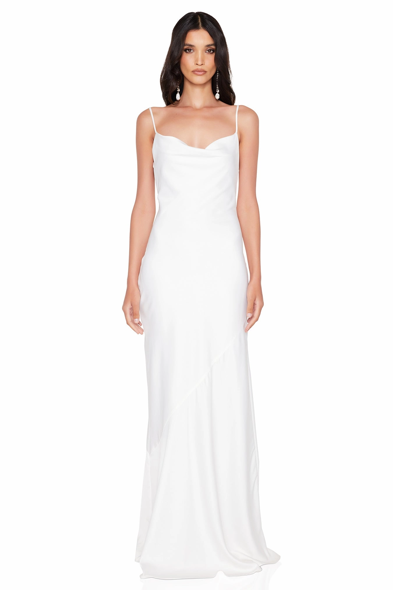 Calm Drape Modern-style Nookie Entice Drape Gown - Ivory