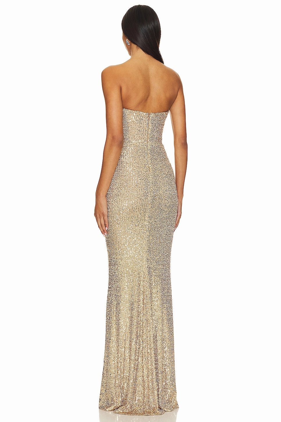Nookie Lumiere Gown - Gold loose silhouette Romantic-Detail