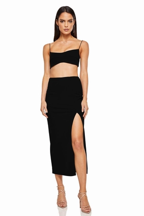 Coastal Soft Comfort and Elegance Nookie Maia Skirt - Black