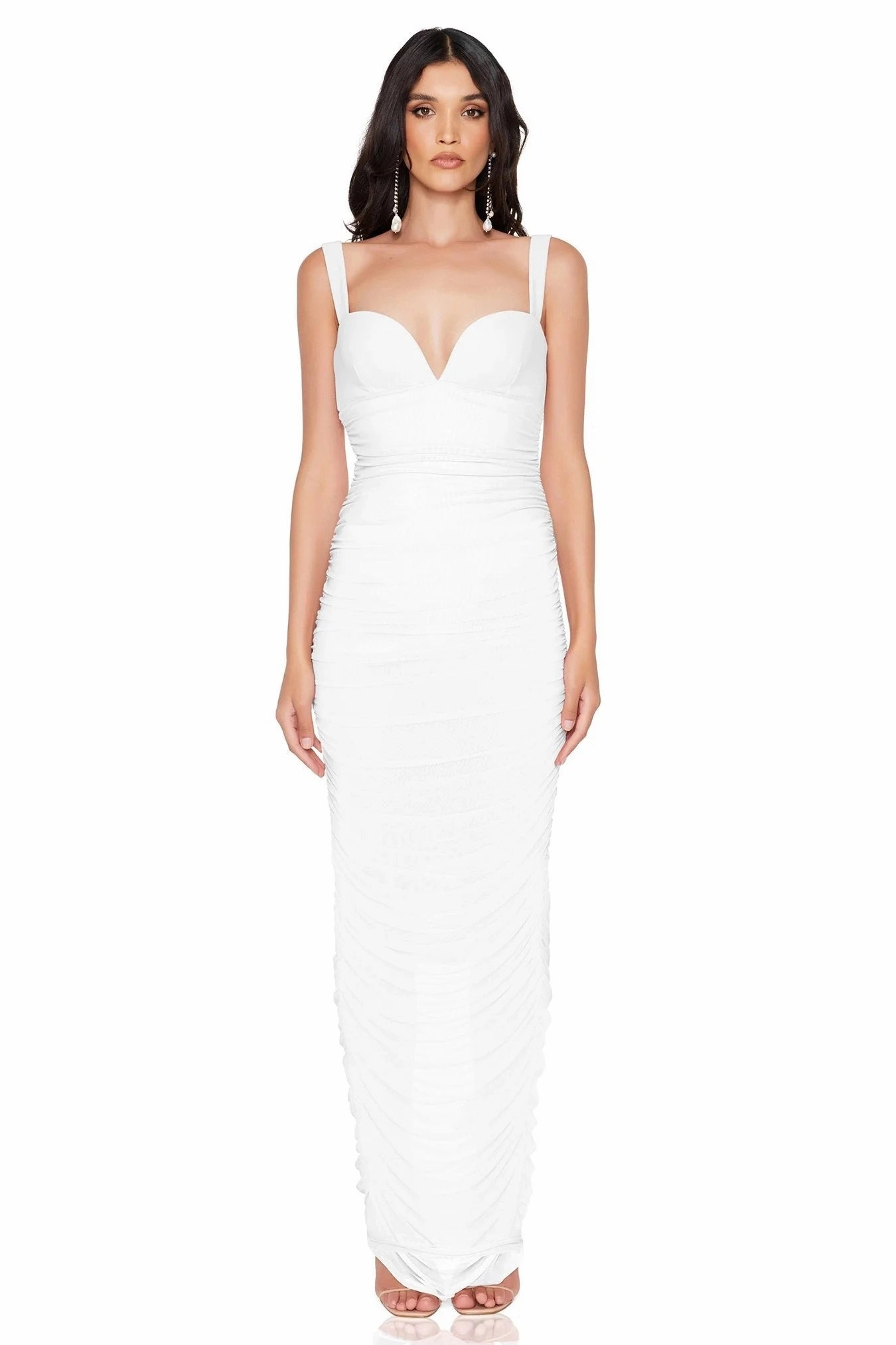 Nookie Marlowe Maxi Dress - White Calm Movement Urban Light