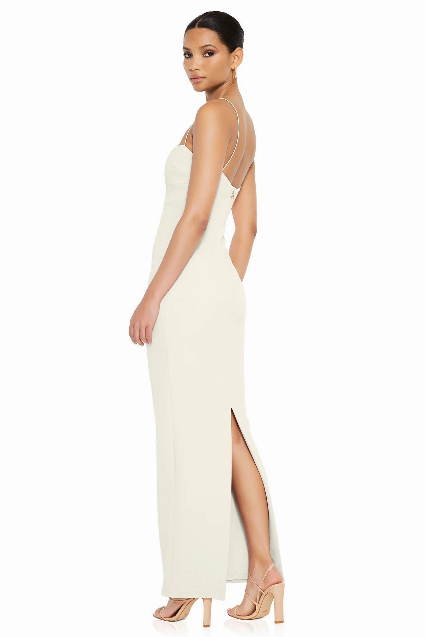Walkable Flow Drawstring-Closure Nookie Muse Maxi Dress - Ivory