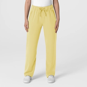 Core Utility Nova Women's Stovepipe High-Low Hem Scrub Pant - Sunshine Yellow