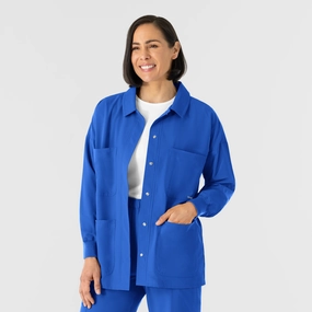 snowboarding Modern NURTUR Women??s Scrub Shirt Jacket - Royal