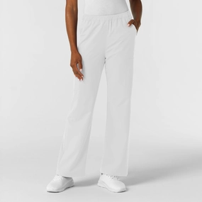 HighDensityWeave NURTUR Women's Straight Leg Cargo Scrub Pant - White