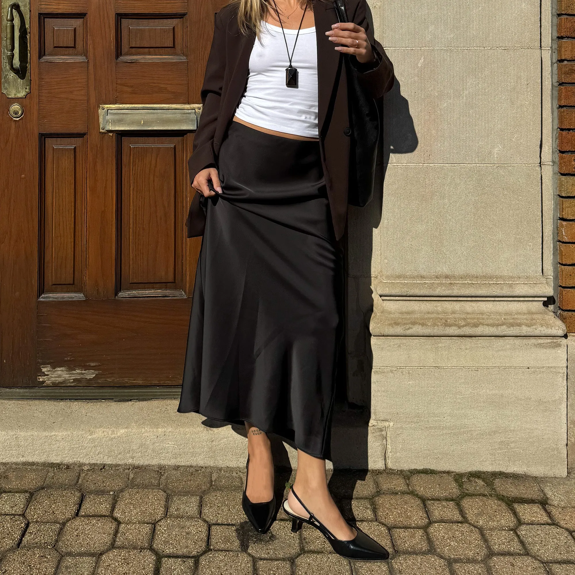 Soft Sole High Heels ODELA HEELS MIDNIGHT CRINKLE PATENT