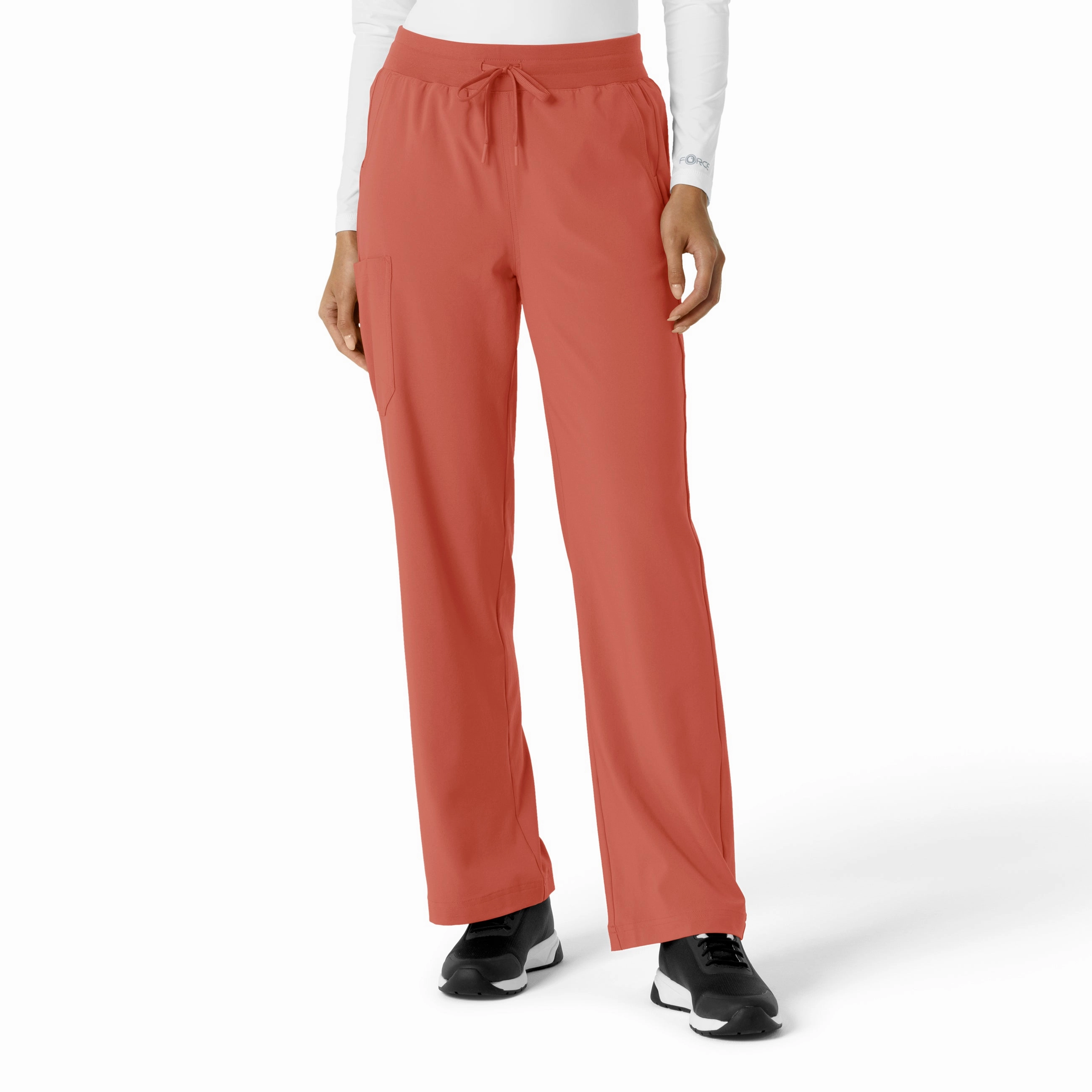 Carhartt Force Cross-Flex Women's Boot Cut Scrub Pant - Dusty Cedar Hidden Pocket System