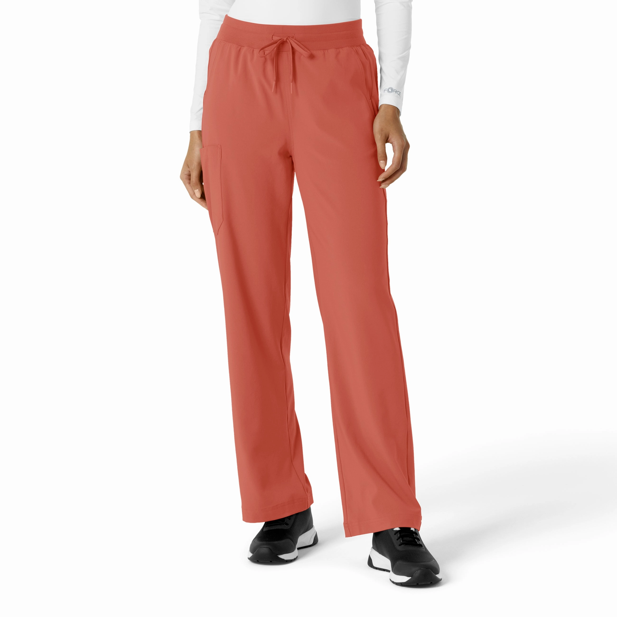 Plus-size option Carhartt Force Cross-Flex Women's Boot Cut Scrub Pant - Dusty Cedar