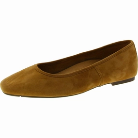 Orinda Womens Leather Square Toe Ballet Flats Flower Walk Easy Strap