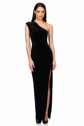 Nookie Rumi Gown - Black Minimalist-Trend