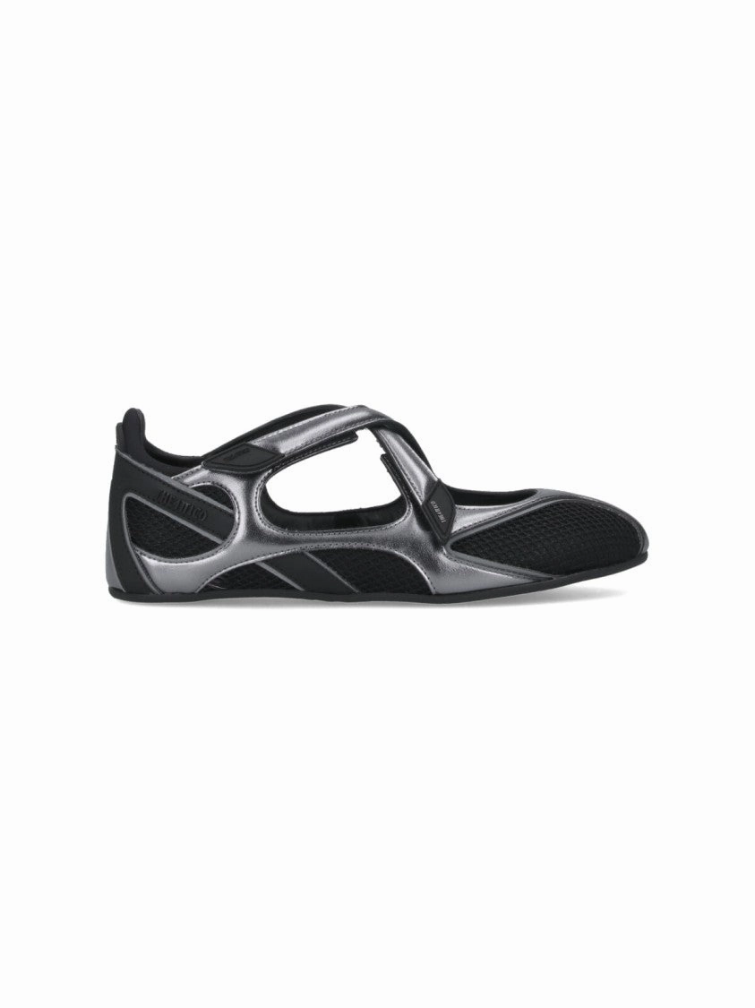 Open Glow Field Mood Floor 01" Flat Ballerinas ?C Black