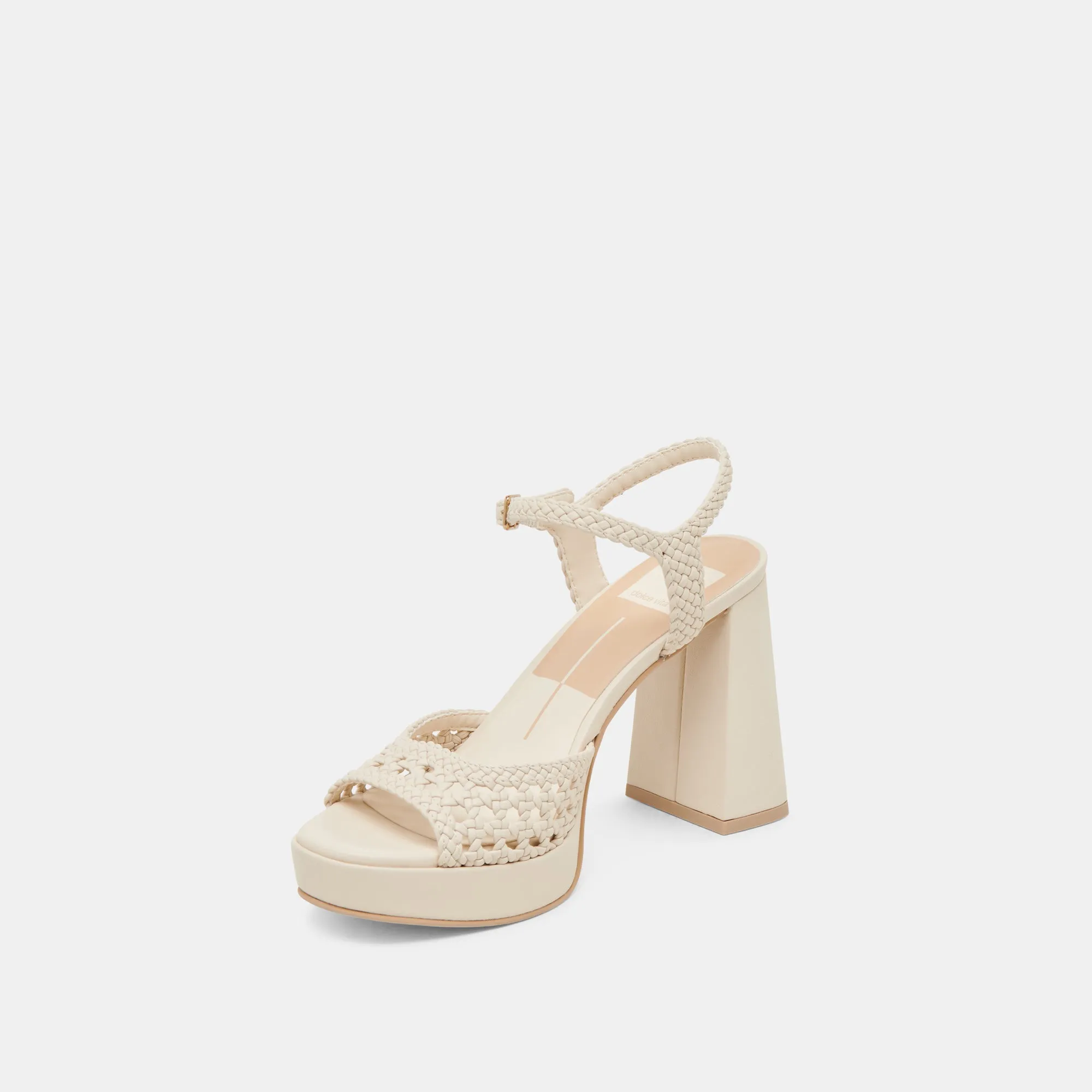 PEYTEN WIDE HEELS CREME WOVEN STELLA Flirty Mood