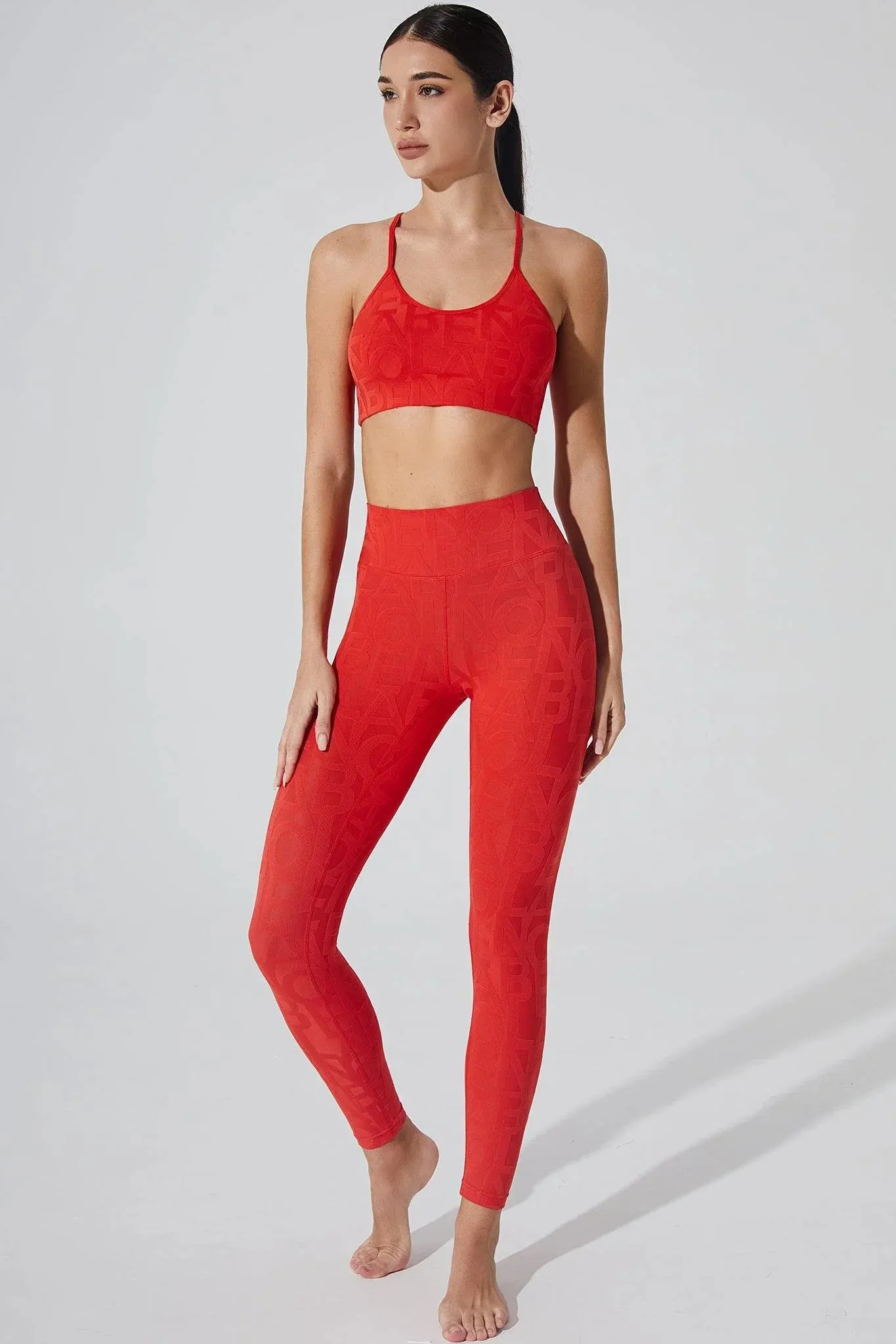 Classic Lumi??re Bra 3D - Haute Red Crisscross Back Support Topstitching seams